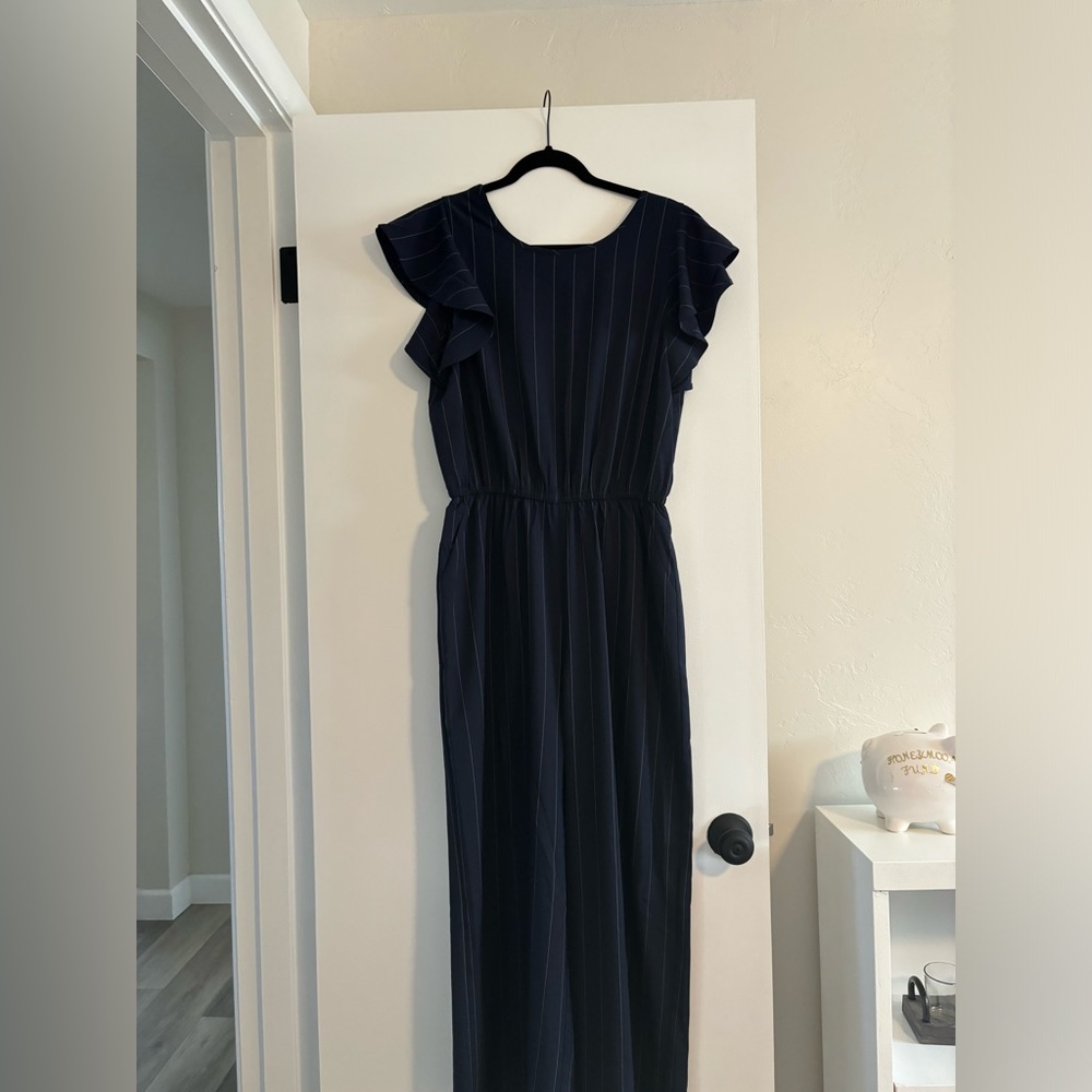 Navy Blue Long Jumpsuit/Romper